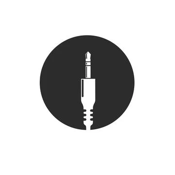 Audio jack icon vector illustration design template Stock Illustration