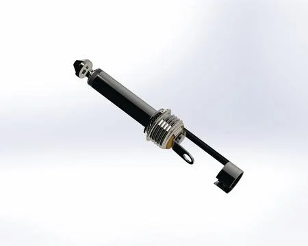 Audio jack on a white background. 3D render Stock Illustration