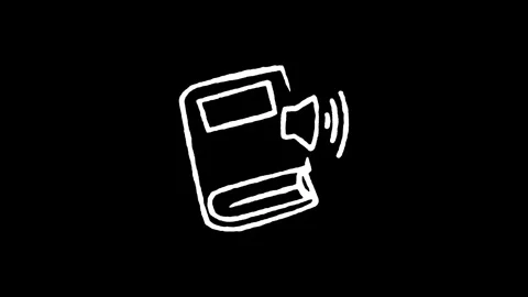 Audio Learning Speaker Book Icon Stock Footage 345593320