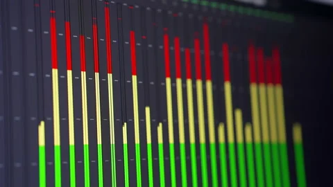 Audio level indicators Stock Footage 235783950
