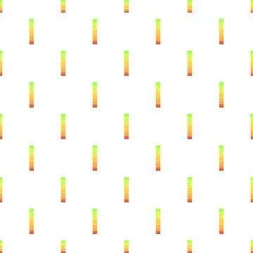 Audio level meter bars controlling sound volume seamless pattern Illustrazione stock