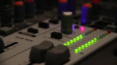 Audio level meter Stock Footage 20642998