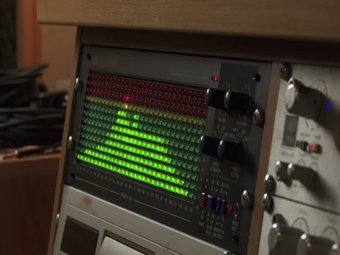 Audio Level Metering Stock Footage 74654889