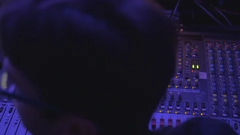 Audio Levels and Lights Deck Interface 2 Video stock 101346038