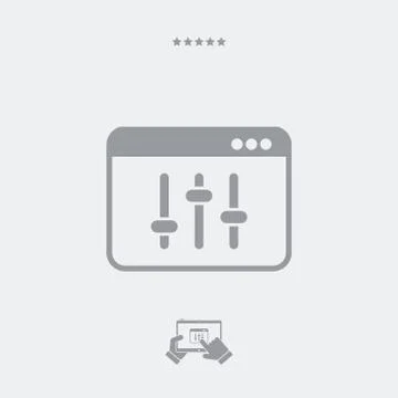 Audio levels control icon Ilustração Stock