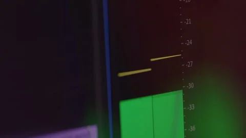 Audio Levels on an Editing Program Stock Footage 270312648