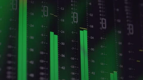 Audio Levels on an Editing Program Stock Footage 270314222