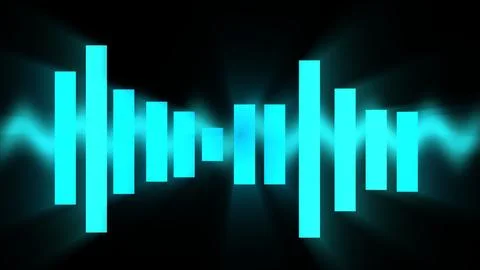 Audio levels wave chart and graph illustration Stock Illustration