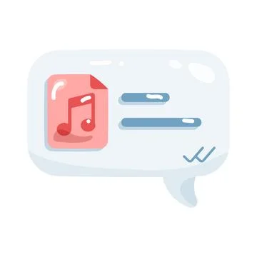 Audio message Stock Illustration