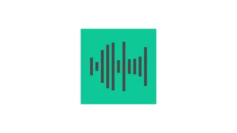 Audio message record, voice chat, sound wave and microphone. Audio Calls, a.. Stock Footage 307422970