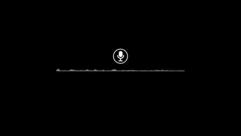 Audio message record, voice chat animation isolated on black background Stock Footage 321240221