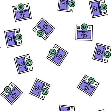 Audio message ugc vector seamless pattern Stock Illustration