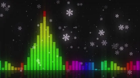 Audio Meter Christmas Background Stock Footage 179787781