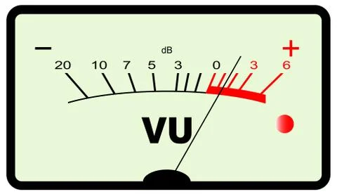 Audio meter Stock Illustration