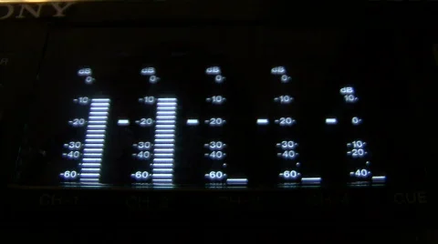 Audio Meter &amp; Timecode Stock Footage 420852