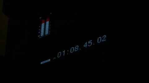Audio Meter &amp; Timecode Stock Footage 441094