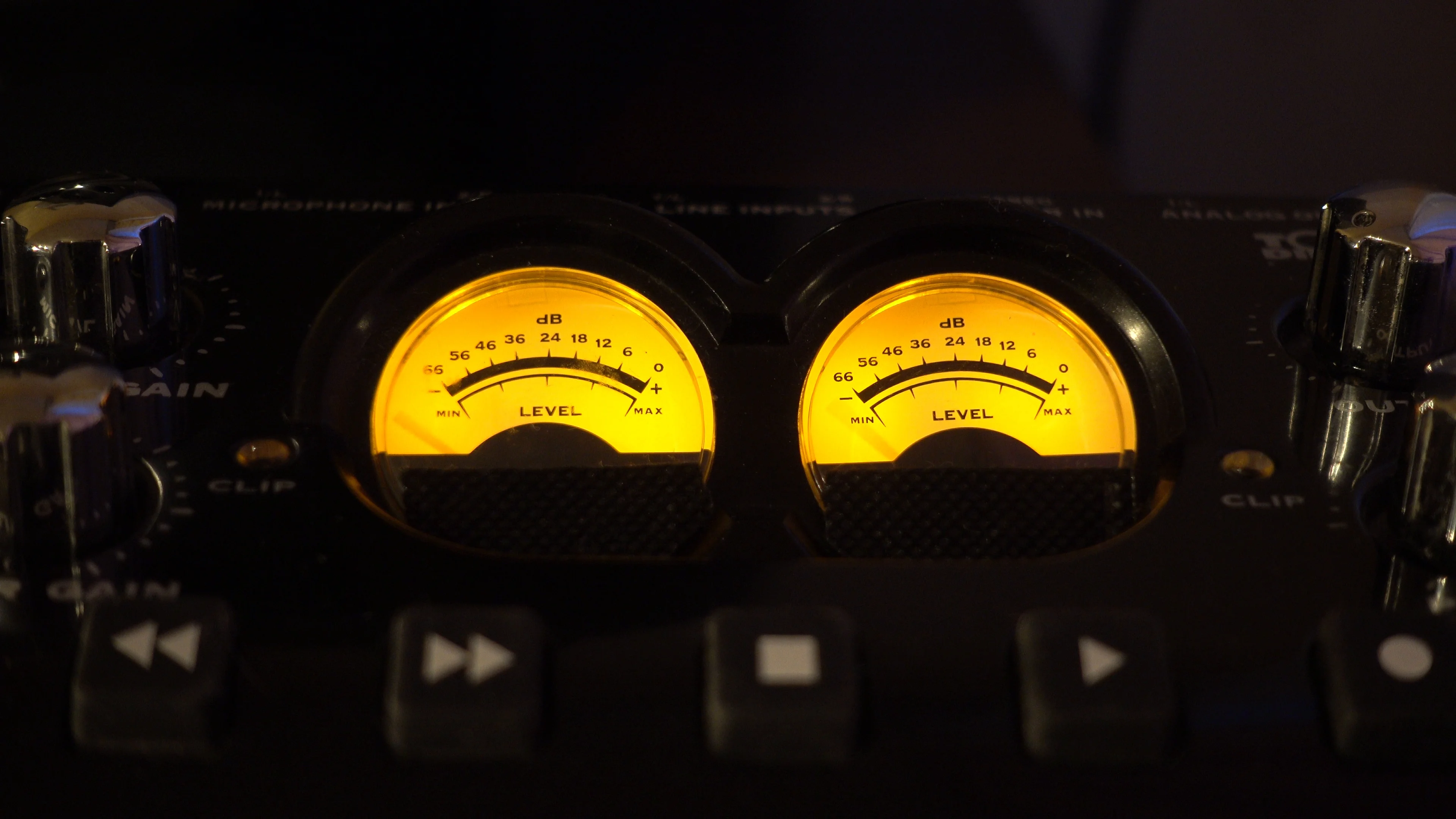 Audio Meters Music Studio Background Vid... | Stock Video | Pond5