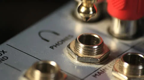 Audio mix close up studio Stock Footage 24820436