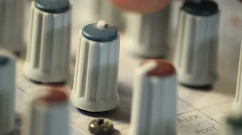 Audio mix close up studio Stock Footage 24820541