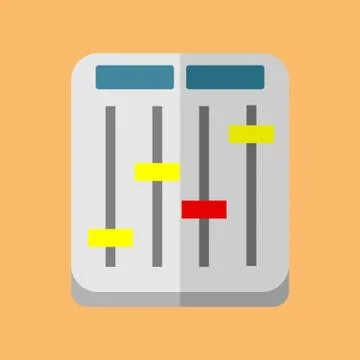 Audio Mixed Small Vector Illustration Graphic Stock Illustration