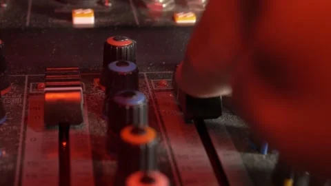 Audio Mixer 09 Stock Footage 242895557
