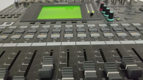 Audio Mixer, and Knobs Vídeo Stock 86227362