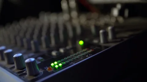 Audio Mixer Board in Studio Video stock 94782054