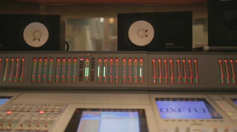 Audio mixer console Stock Footage 38415251