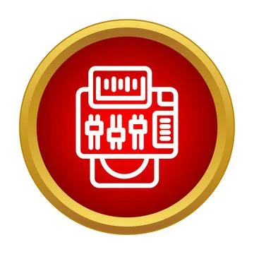 Audio mixer console icon managing sound production Stock Illustration