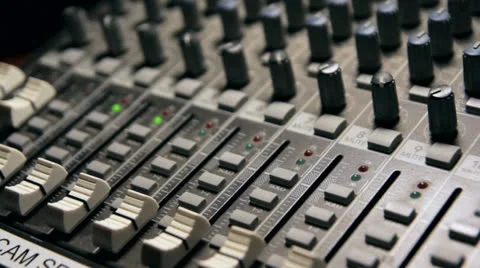 Audio Mixer Dolly Stock Footage 22858521