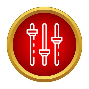 Audio mixer equalizer settings control icon イラスト素材
