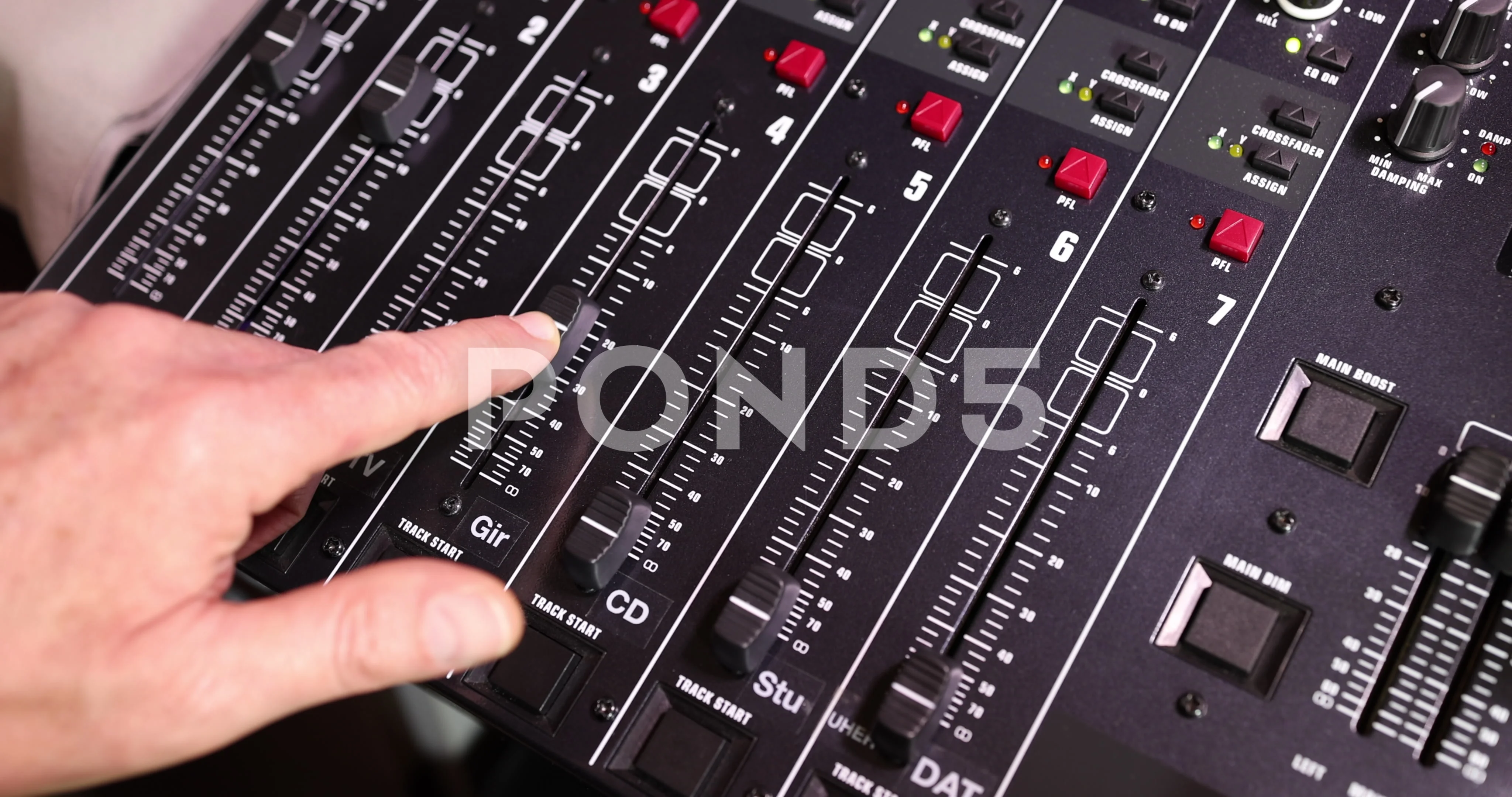 what is a fader on a mixer