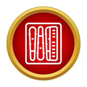 Audio mixer faders and knobs level control icon Stock Illustration