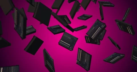 Audio mixer falling slow motion Stock Footage 126771831
