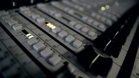 Audio mixer Stock Footage 1015028