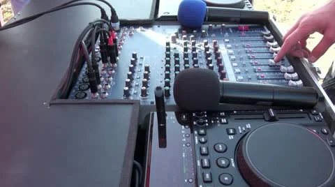 Audio mixer 스톡 동영상 12153723