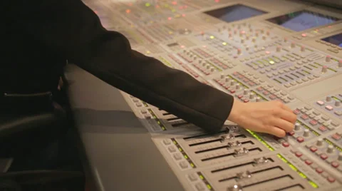 Audio mixer Stock Footage 38415247