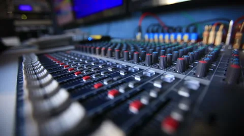 Audio mixer Stock Footage 43633665