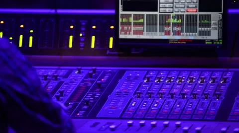 Audio mixer operator Stock Footage 46602612