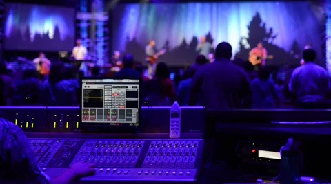 Audio mixer operator Stock Footage 46602678