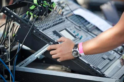 Audio mixer Stock Photos