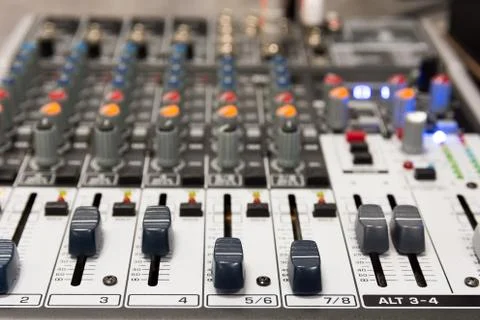 Audio Mixer Stock Photos