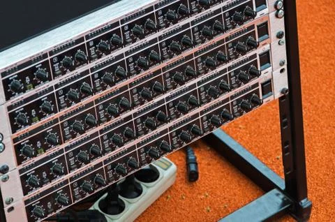 Audio mixer Stock-Fotos