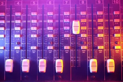 Audio Mixer/Console Stock Photos