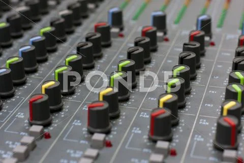 Audio Mixing Board Console