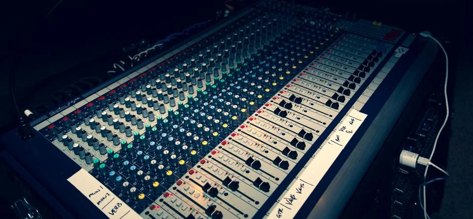 Audio Mixing Board Stock Photos