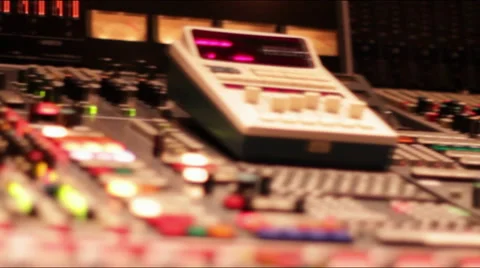 Audio Mixing Console Stock Footage 35418037