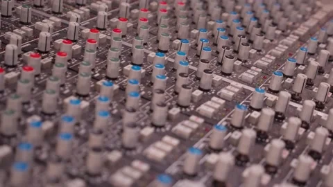 Audio mixing console Stock Footage 238898996