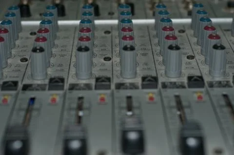 Audio Mixing Console Stock Photos