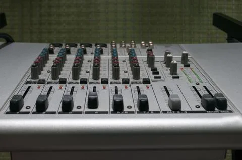 Audio Mixing Console Stock Photos